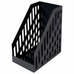 Лоток вертикальный для бумаг BRAUBERG ULTRA увеличенная ширина, 250х160х290 мм, черный