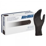 Перчатки нитрил.нестерильные,неопудренные ,текстур NitriMax,черные (M) 50п/уп