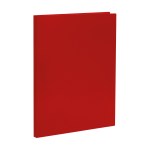 Папка с боковым зажимом А4 14мм 500мкм пластик красная Стамм