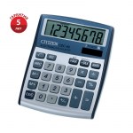 Калькулятор 08 разр Citizen CDC-80WB двойное питание 109*135*25мм серебро