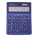 Калькулятор 12 разр Citizen SDC-444NVE 204х155мм большой двойное питание темно-синий