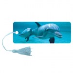 Закладка для книг 3D Brauberg объемная c движением Дельфин с декоративным шнурком-завязкой