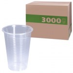 Стакан 200мл пластиковый Лайма прозрачный 3000шт (30уп по 100шт)