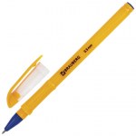 Ручка шариковая синяя Brauberg Oil Sharp масляная корпус оранжевый узел 0,7мм