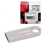 Флеш диск 16GB Kingston DataTraveler SE9 USB 2.0 металлический корпус серебристый DTSE9H/16GB