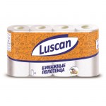 Полотенца бумажные Luscan 2-слойные белые 4 рулона по 12.5 метров