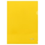 Уголок 180мкм СТАММ А4 пластик прозрачная желтый/20 ММ-30943