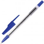 Ручка шариковая синяя Brauberg Note корпус прозрачный узел 0,7мм линия письма 0,35мм 