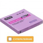 Стикеры 76х76 с кл краем 100л неон фиолетовые Attache Selection Extra