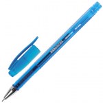 Ручка гелевая синяя Brauberg Income 0,5мм корпус тонированный игольчатый узел