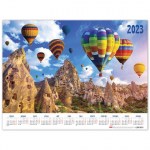 Календарь настенный листовой 2023г формат А2 60х45см Удивительный мир Hatber