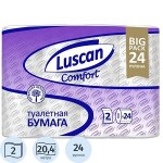 Туалетная бумага 2сл белая 24шт/уп Luscan Comfort