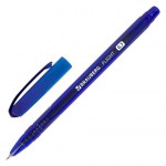 Ручка шариковая масляная синяя корпус синий узел 0,7мм линия письма 0,35мм Brauberg Flight