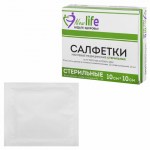 Салфетка марлевая стерильная NEW LIFE КОМПЛЕКТ 10 шт., 12 слоев, 10х10 см, плотность 36 (±2) г/м2