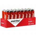 Батарейка LR03 ААА (мизинчиковая) SmartBuy алкалиновая/24