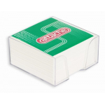 Блок бумаги 9х9х5 пласт бокс прозрачный белый блок Attache 80г 92%