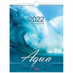 Календарь 2022г настеный 220x300мм перекидой Hatber на гребне мини ригелем