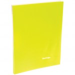Папка c зажимом 17мм 700мкм неоновая желтая Berlingo Neon