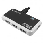 Разветвитель (хаб) Defender Quadro Infix USB 2.0 4 порта порт для питания