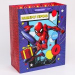 Пакет ламинат вертикальный "С Днем рождения", Человек-паук, 40х49х19 см   4628819
