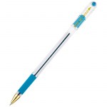 Ручка шариковая голубая MunHwa MC Gold 0,5мм грип