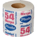 Туалетная бумага 30шт Эко Plushe 54м 1-сл серая втулка УПАКОВКА!!!!!