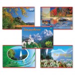Альбом для рисования А4 40л обложка картонная HATBER VK 205х290мм Ландшафты Европы