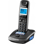 Аппарат телефонный Panasonic KX-TG2511RUT АОН монохром дисплей 50 номеров черный KX-TG2511RUT