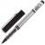 Ручка роллер 0,5мм Brauberg Flagman черная корпус серебристый хромированные детали