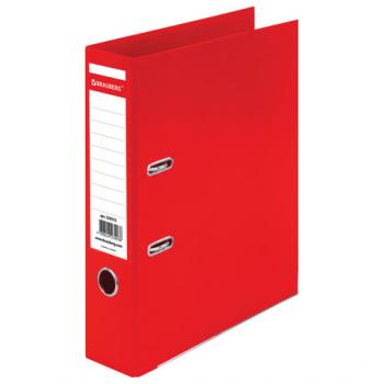 Папка с арочным механизмом (регистратор) 75мм Brauberg Extra 2-ст покрытие пластик угол красный/20