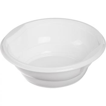 Тарелка d 150мм пластиковая суповая 600мл белая 50шт/уп