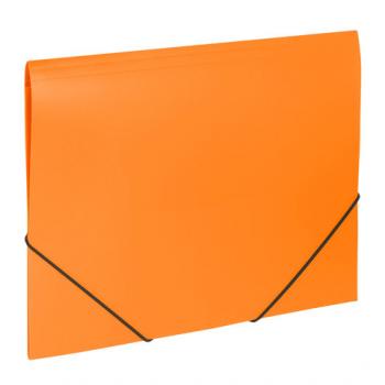 Папка на резинке 37мм Brauberg Office 500мкм до 300л оранжевый