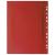 Скоросшиватель пластиковый А4 с перфорацией Brauberg пласт 140/180мкм красный