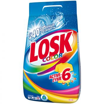 Порошок стиральный 5,4кг автомат для цветного Losk Color