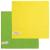 Салфетка для бытовых нужд микрофибра Любаша Эконом 25х25см 2шт зеленый желтый