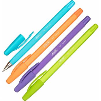 Ручка шариковая синяя Attache Joy б/манж 0,5мм 