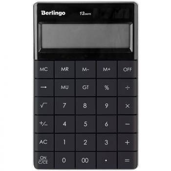 Калькулятор 12 разр Berlingo Power TX  двойное питание 165*105*13мм антрацит