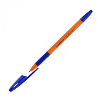 Ручка шариковая синяя Erich Krause R-301 Orange грип 0,7мм/50   39531
