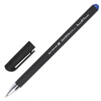 Ручка шариковая синяя Bruno Visconti SlimWrite Black 0.5мм корпус черный/12
