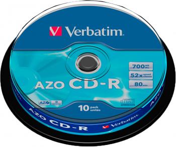 Диск CD-R Verbatim 700Mb 52х DL Cake Box 25шт