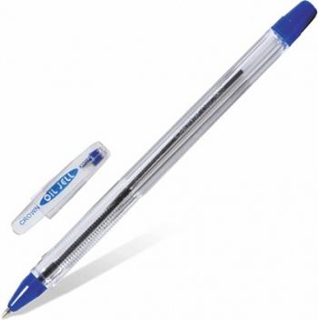 Ручка шариковая синяя Crown OJ 500 масляная 0,7мм/12