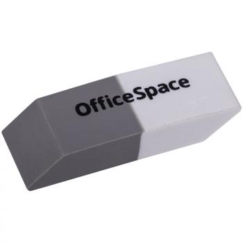 Ластик комбинированный OfficeSpace 41х14х8мм скошенный термопласт.резина/40