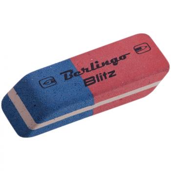 Ластик комбинированный Berlingo Blitz 42х14х8мм скошенный натуральный каучук/80
