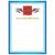 Грамота А4 Благодарность мелованный картон бронза синяя рамка Brauberg 128344