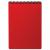 Блокнот А5 80л спираль клетка пластиковая обложка пластик Brauberg Metropolis красный