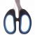 Ножницы 16см Brauberg Classic+ классической формы резиновые вставки черно-синие    236447
