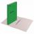 Скоросшиватель картон зеленый 360г/м2 мелованный Brauberg до 200л
