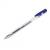 Ручка гелевая синяя Staff Basic 0,5мм корпус прозрачный хромированные детали
