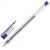 Ручка гелевая синяя Staff Basic 0,5мм корпус прозрачный хромированные детали