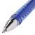 Ручка гелевая стираемая синяя Staff College 0,5мм корпус синий хромированные детали